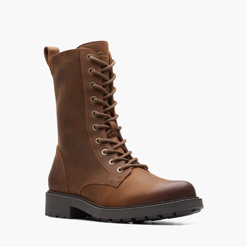 Clarks Womens Orinoco 2 Style Boots  Brown Snuff