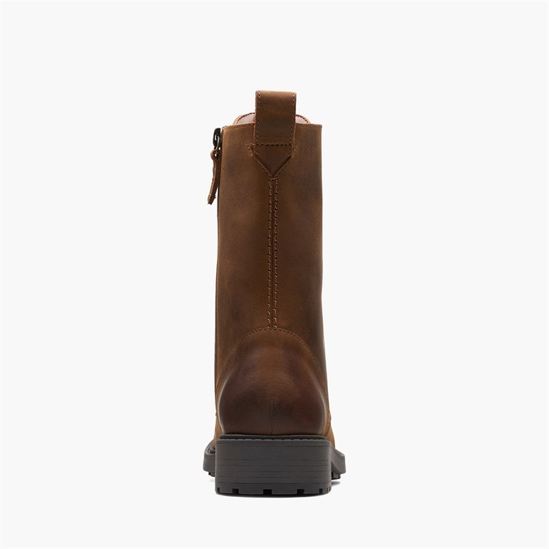 Clarks Womens Orinoco 2 Style Boots  Brown Snuff