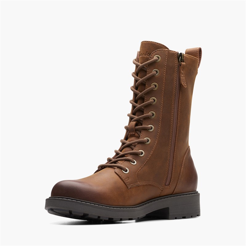 Clarks Womens Orinoco 2 Style Boots  Brown Snuff
