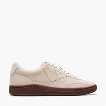 Clarks Mens Craft Rally Ace Trainers Off White Suede