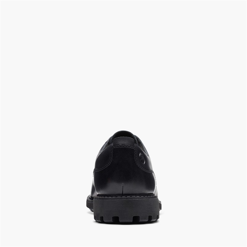 Clarks Mens Batcombe Lace Up Shoes Black Leather