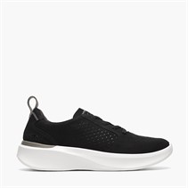 Clarks Mens Solvena Style Trainers Black