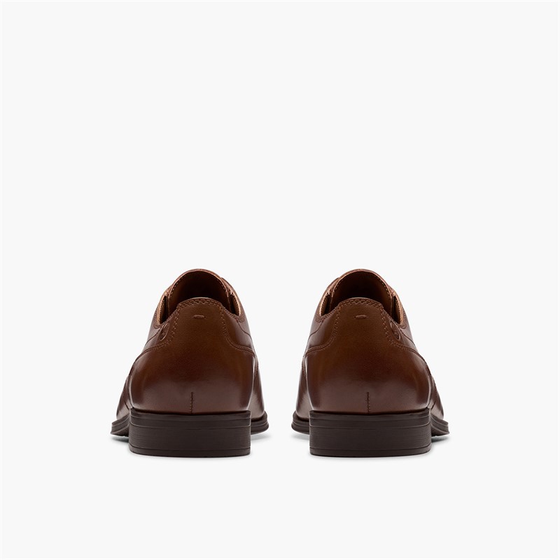 Clarks Mens Paulton Lace Up Shoes Tan