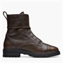Clarks Womens Rixley Lace Up Boots Dark Brown Leather