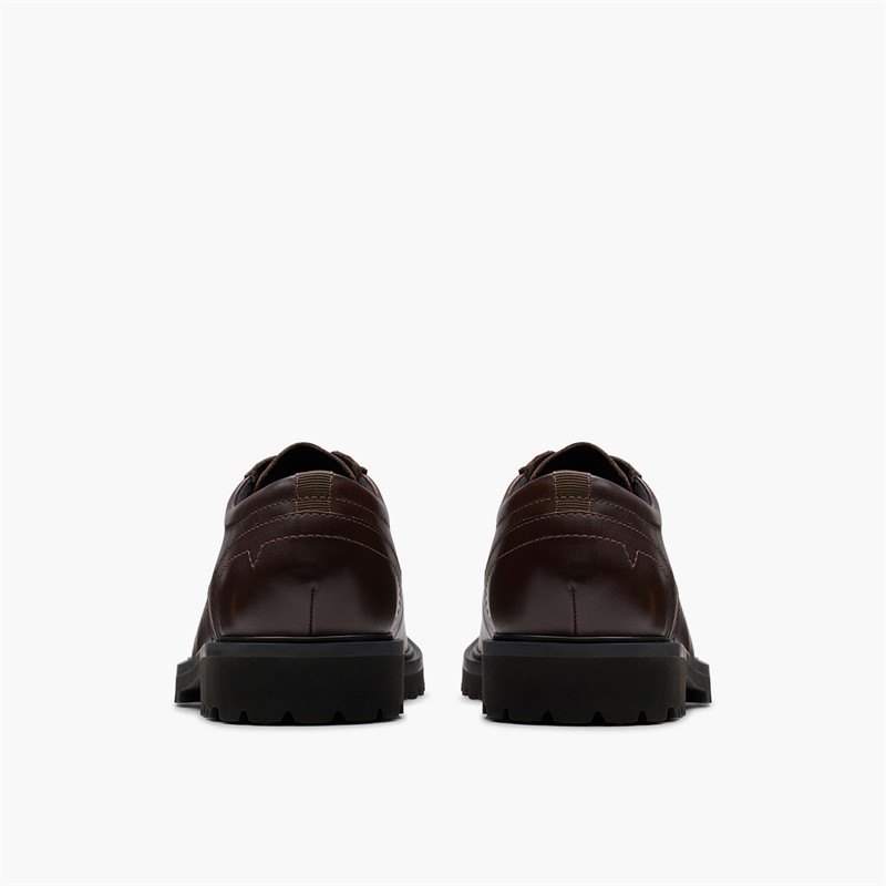 Clarks Mens Berwick Lace Up Shoes Brown Leather