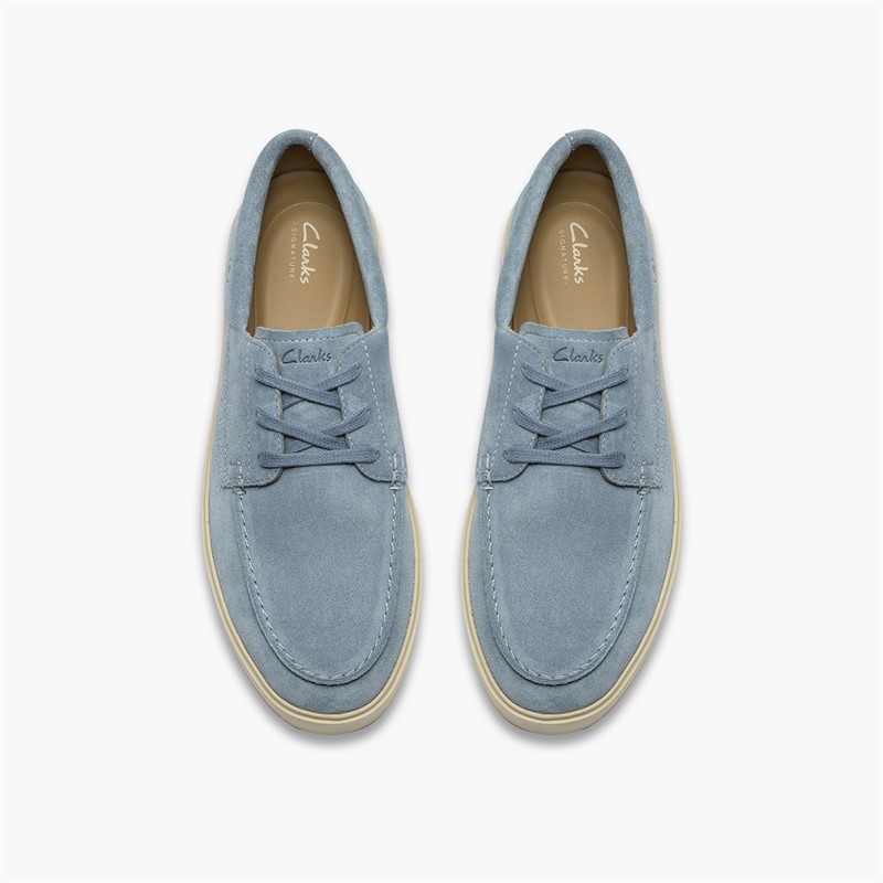 Clarks Herre Lockford Bådsko Light Blue