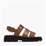 Clarks Damen Orinoco 3 Riemen Sandalen Tan Leather