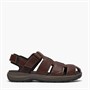 Clarks Herre Guideview Cove Fiskermand Sandaler Dark Brown Leather