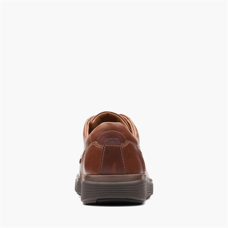 Clarks Herre Un Abode Ease Sko Dark Tan Leather