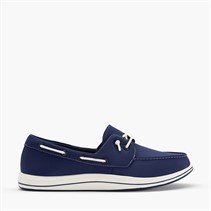 Clarks Damen Brinkley Edge Bootsschuhe Navy Canvas