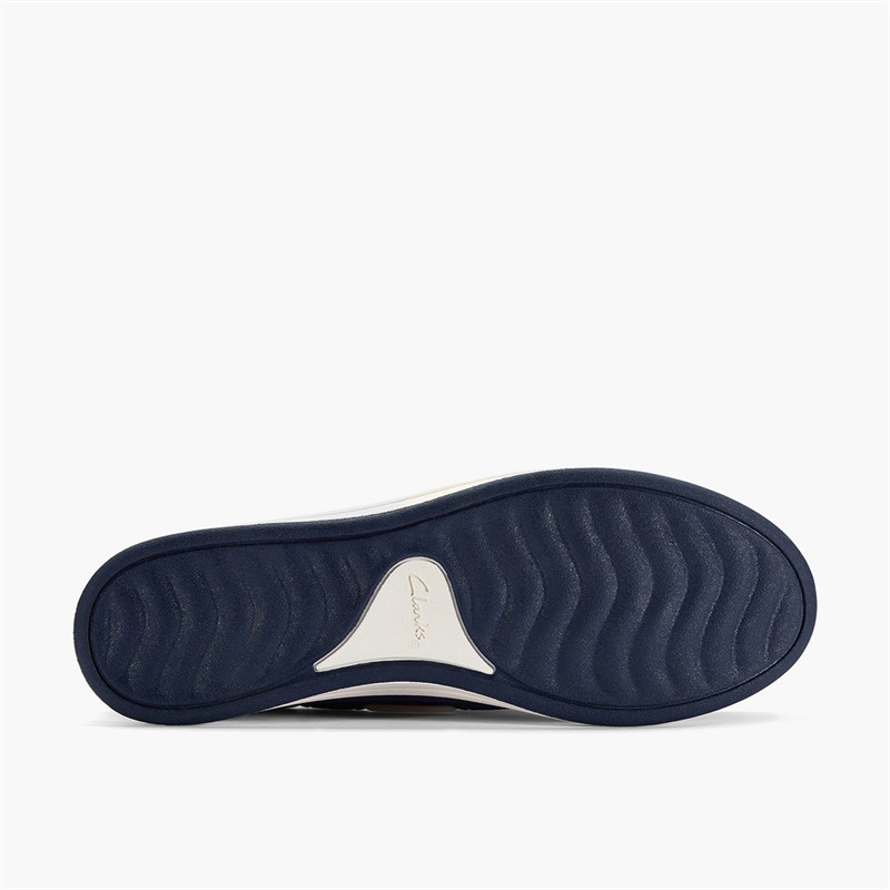 Clarks Damen Brinkley Edge Bootsschuhe Navy Canvas
