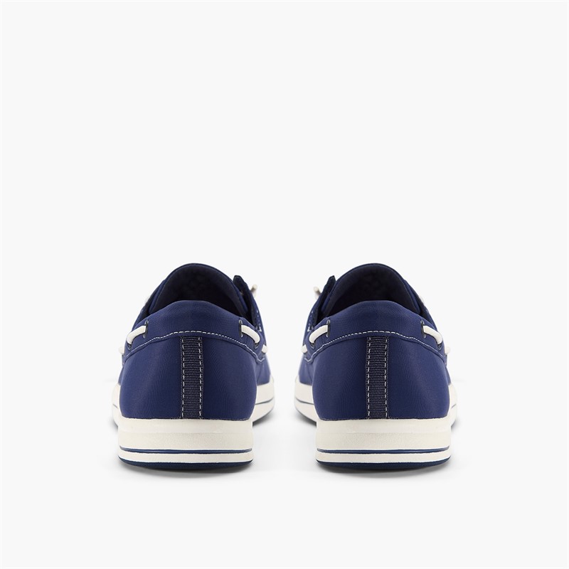 Clarks Damen Brinkley Edge Bootsschuhe Navy Canvas