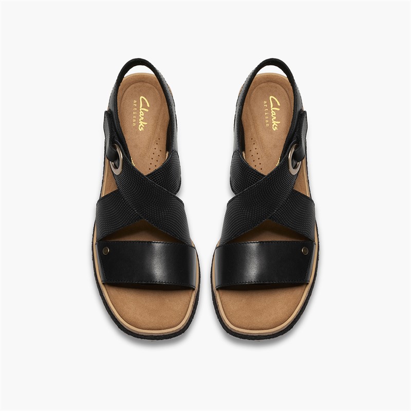 Clarks Damen Kidiki Sandalen Black Combi