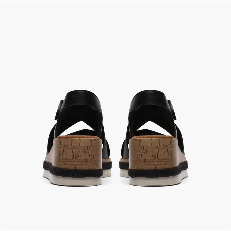 Clarks Damen Kidiki Sandalen Black Combi