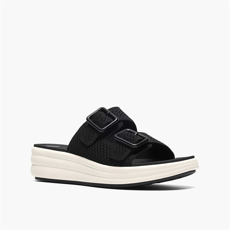Clarks Damen Drift Faye Sandalen Schwarz