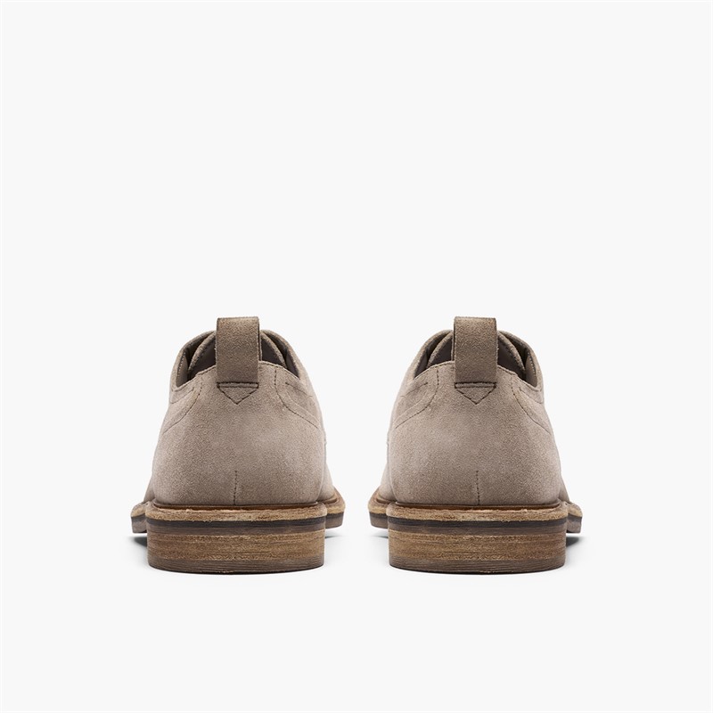 Clarks Herre Aldwin snøre sko Grey Suede
