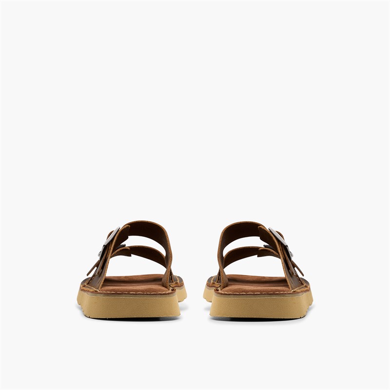 Clarks Herre Solsbury Dobbeltrem Sandaler Beeswax Leather