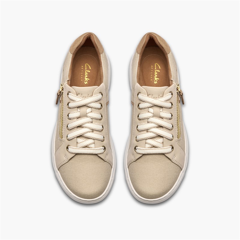 Clarks Damen Nalle Zen Sneaker Cream