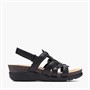 Clarks Damen Calenne Gracie Keil Sandalen Black Combi