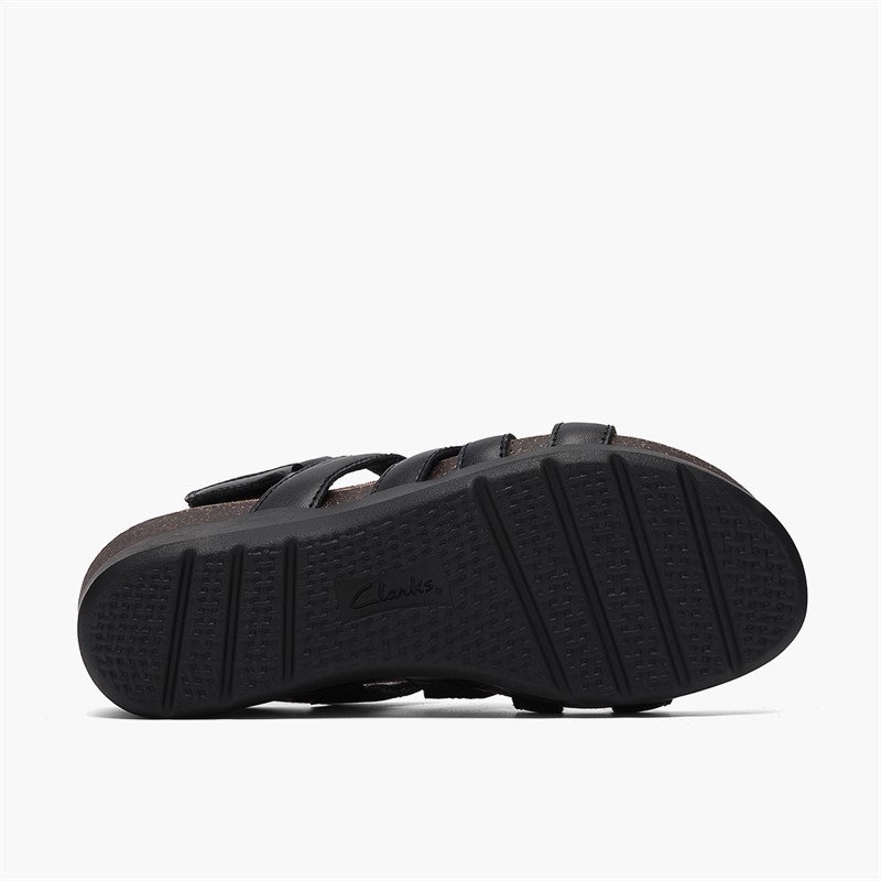 Clarks Damen Calenne Gracie Keil Sandalen Black Combi