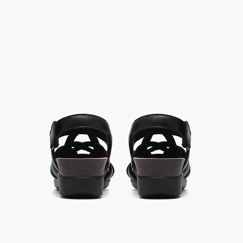 Clarks Damen Calenne Gracie Keil Sandalen Black Combi