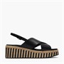 Clarks Damen Tessiah Kreuz Riemen Sandalen Black Interest