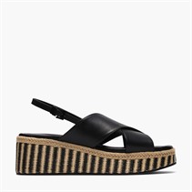 Clarks Damen Tessiah Kreuz Riemen Sandalen Black Interest