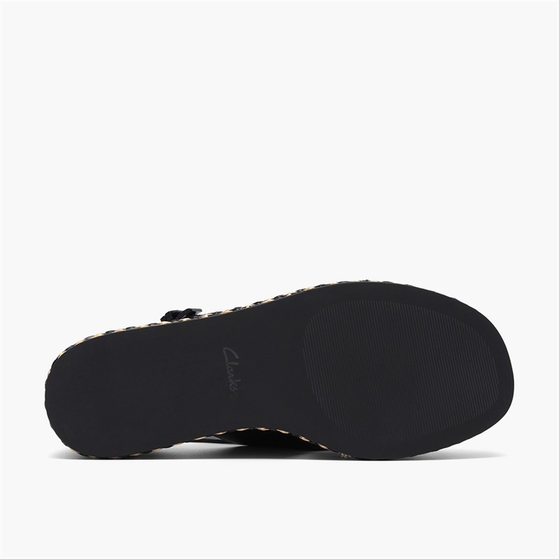 Clarks Damen Tessiah Kreuz Riemen Sandalen Black Interest