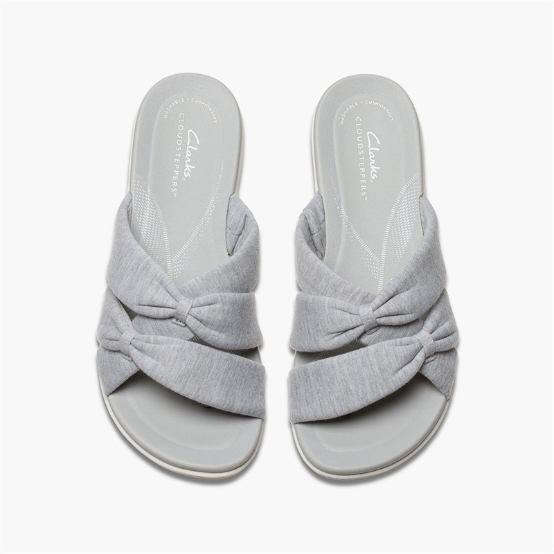 Clarks Damen Brinkley Rae Ava Sandalen Light Grey
