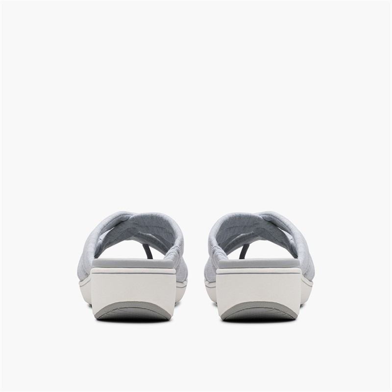 Clarks Damen Brinkley Rae Ava Sandalen Light Grey