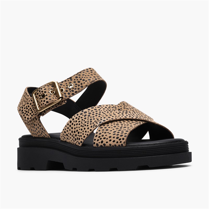 Clarks Damen Orinoco 3 Cove Sandalen Animal Print