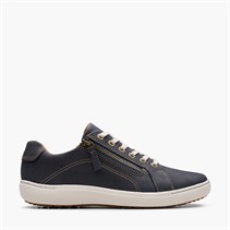 Clarks Damen Nalle Turnschuhe Navy Nubuck
