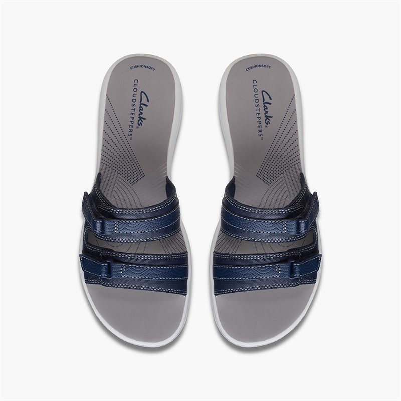 Clarks Damen Brinkley Piper Sandalen Navy