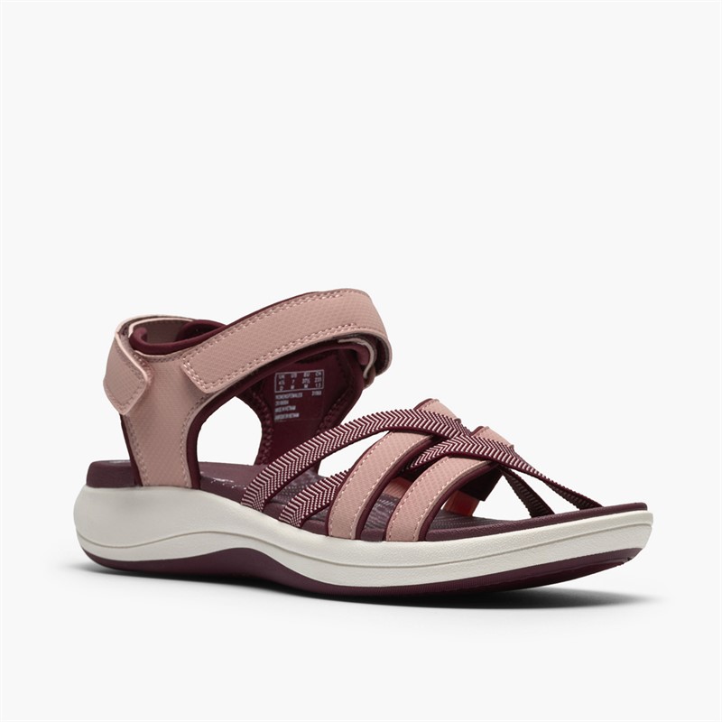 Clarks Damen Mira Shore Sandalen Maroon