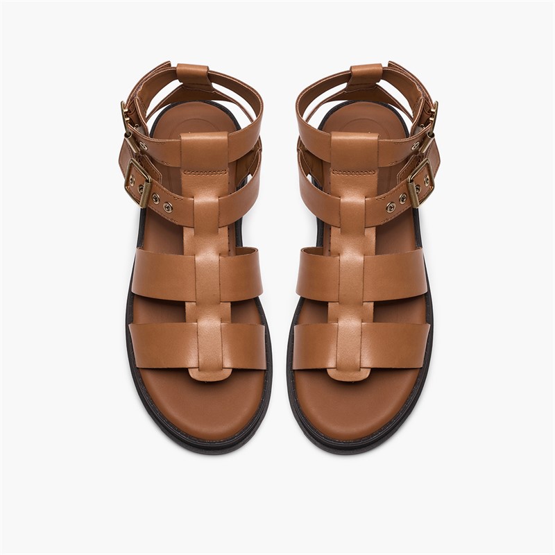 Clarks Damen Orinoco 3 Cove Sandalen Tan Leather