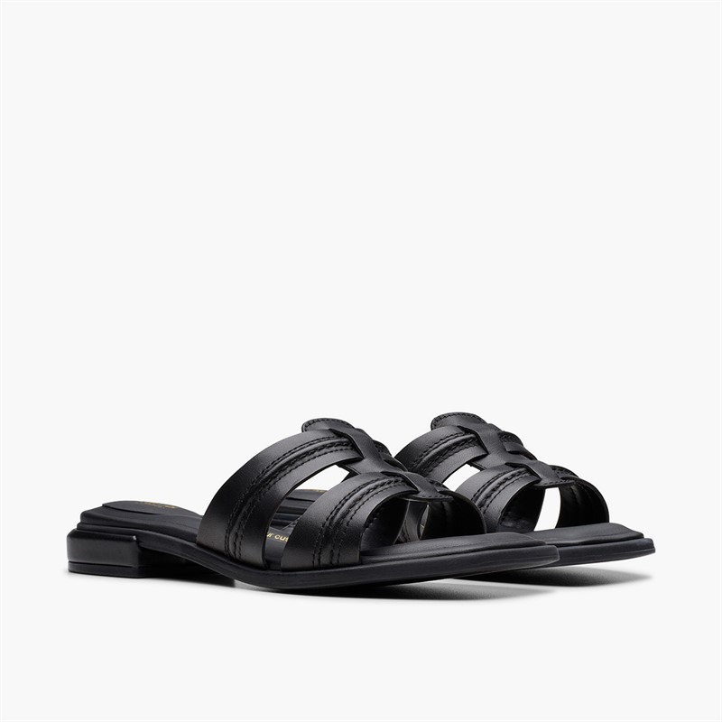 Clarks Damen Ariany Sandalen Black Leather