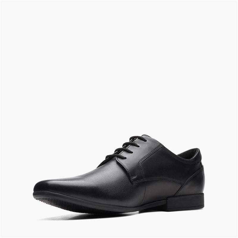 Clarks Herren Sidton Schnürschuhe Black Leather
