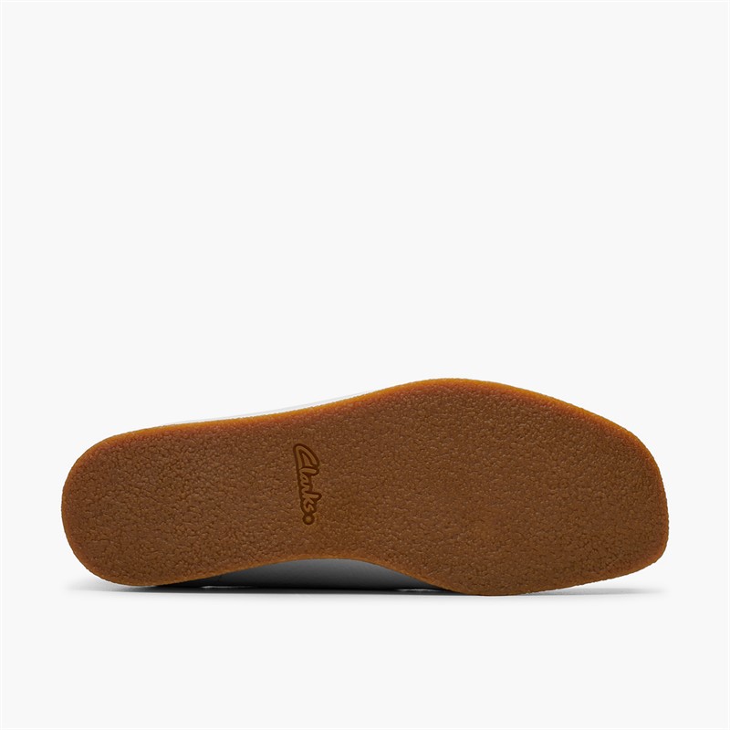 Clarks Damen Wallabee EVO Schuhe Off White Leather