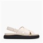 Clarks Damen Aristella Sun Riemen Sandalen Cream Leather