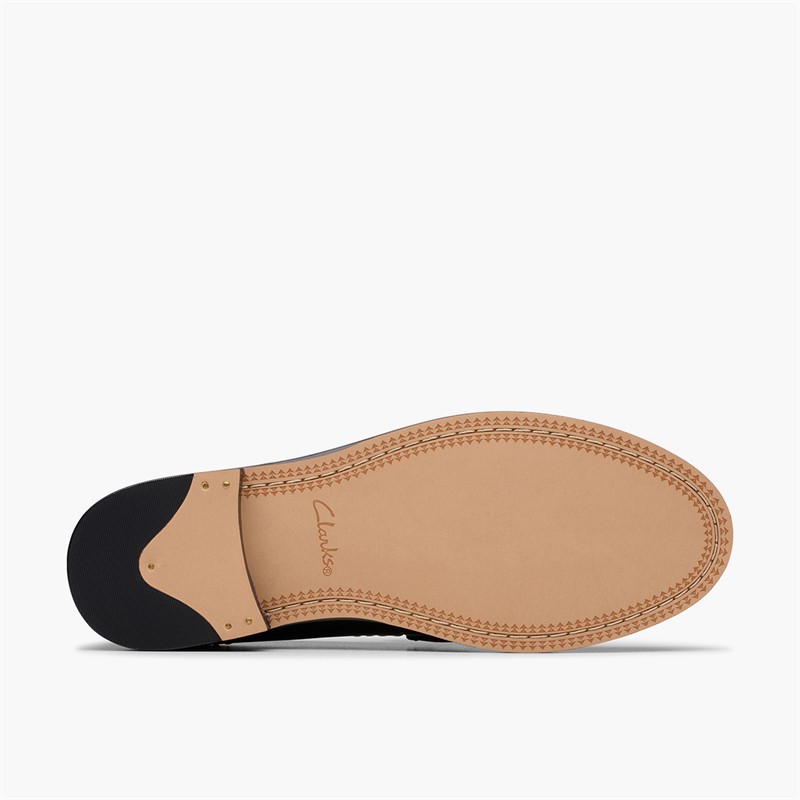 Clarks Damen Straven Edge Loafer Black Combi Leather