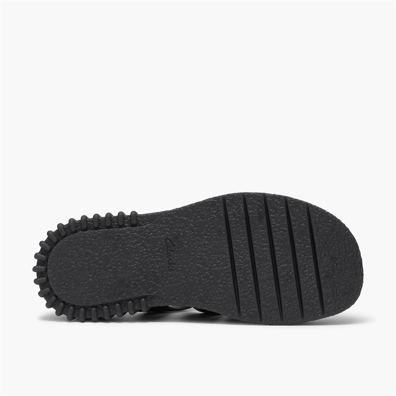 Clarks Damen Evamar Riemen Sandalen Black Leather