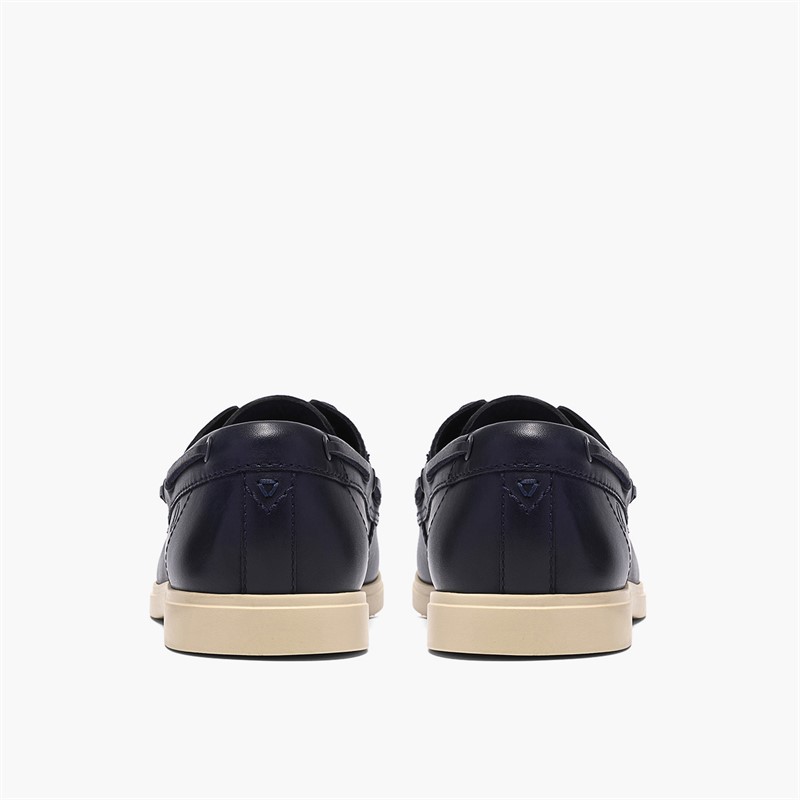Clarks Herre Torford Bådsko Navy Leather