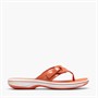 Clarks Damen Brinkley Reyna Flip Flops Orange