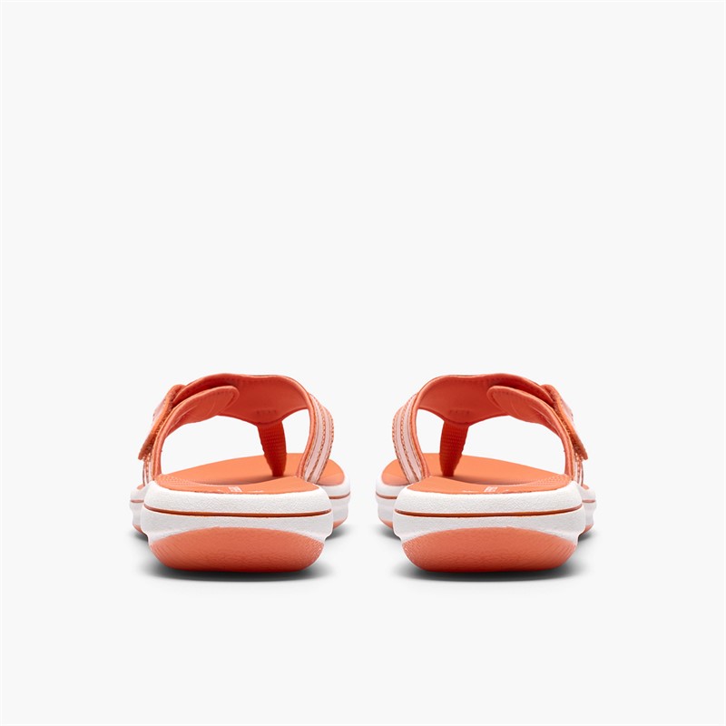 Clarks Damen Brinkley Reyna Flip Flops Orange