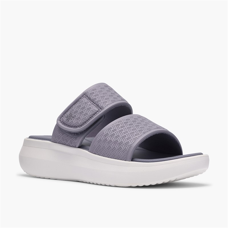 Clarks Damen Solevana Star 2 Sandalen Purple Grey