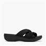 Clarks Damen Brinkley Rae Ava Sandalen Schwarz/Schwarz
