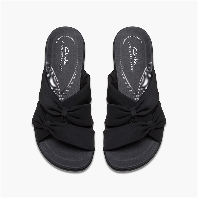 Clarks Damen Brinkley Rae Ava Sandalen Schwarz/Schwarz