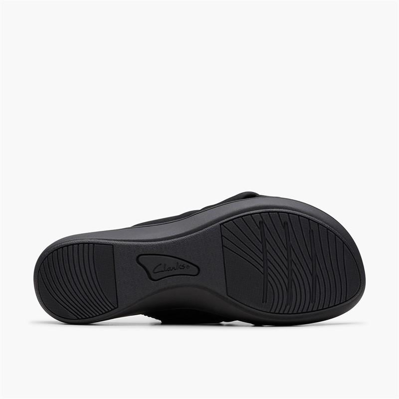 Clarks Damen Brinkley Rae Ava Sandalen Schwarz/Schwarz