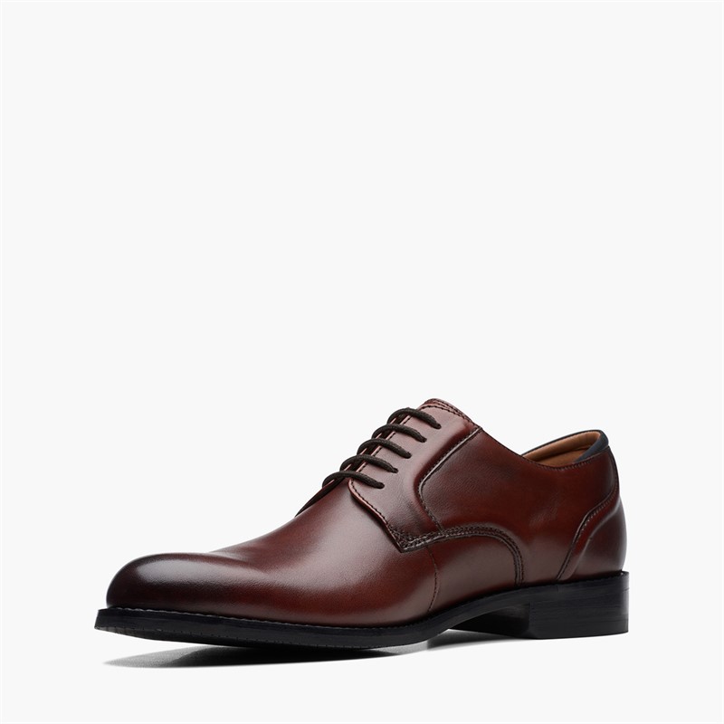 Clarks Mens Craft Arlo Lace Up Shoes British Tan