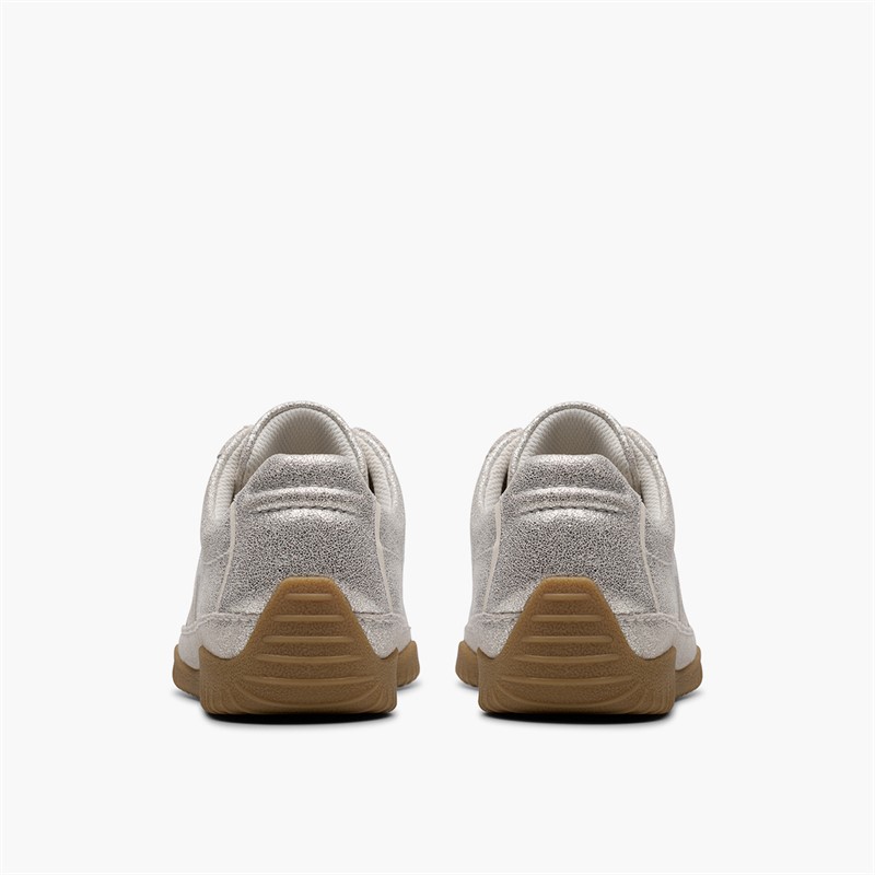Clarks Womens Meridor Low Profile Trainers Metallic Combi